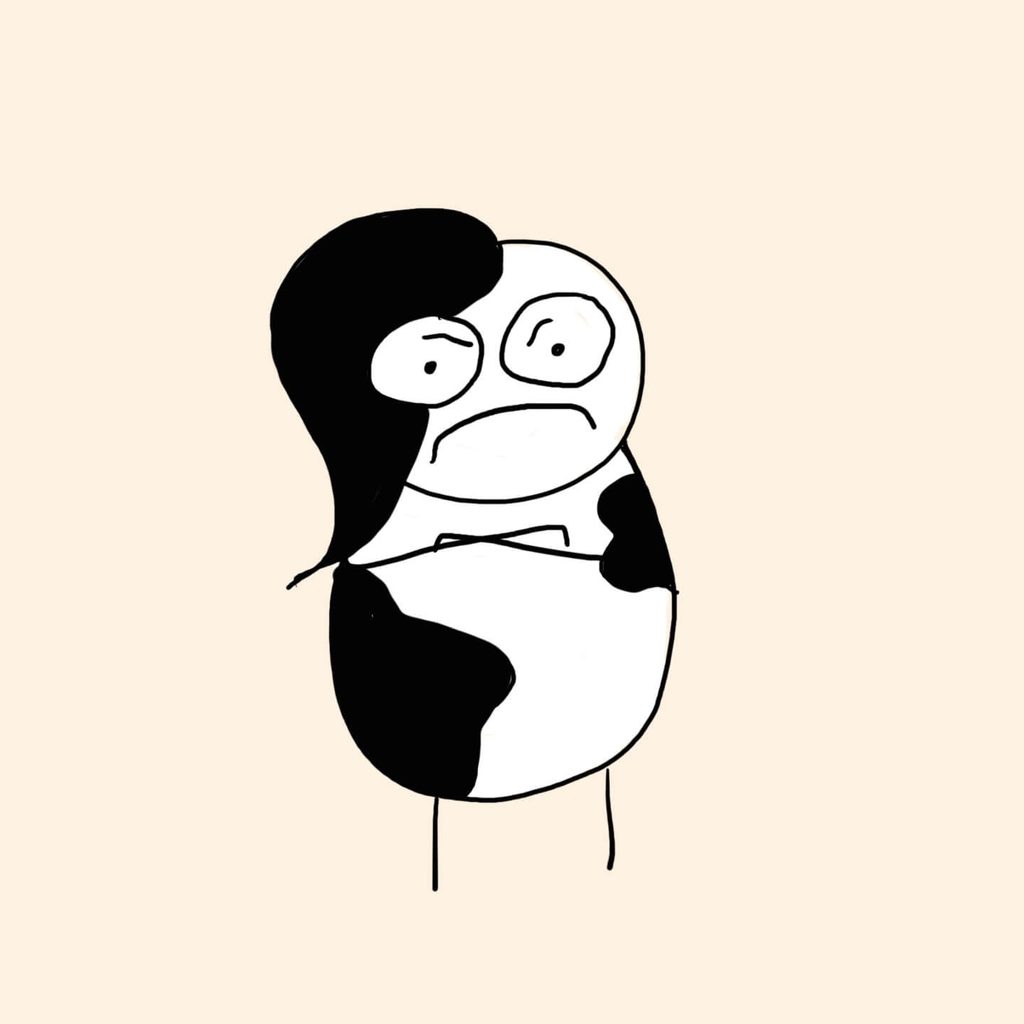 cartoon of me with arms crossed looking extremely upset.
