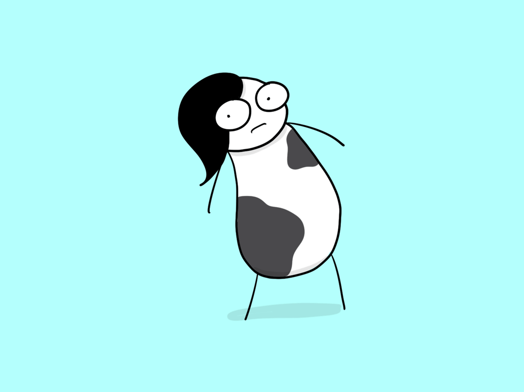 cartoon of me looking worried